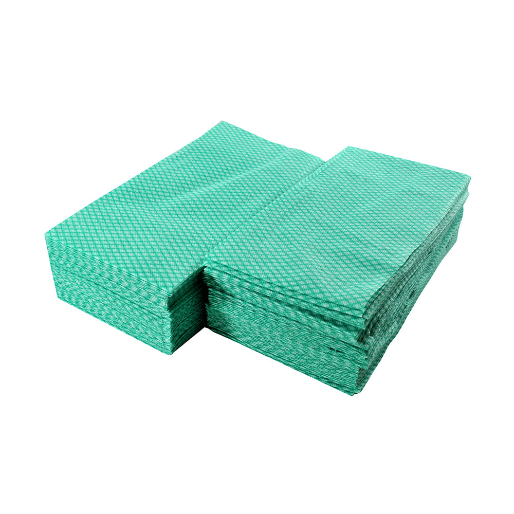 GREEN "E-Z" CLOTH,100 PCS DISPENSER BOX - 10-7100-GB