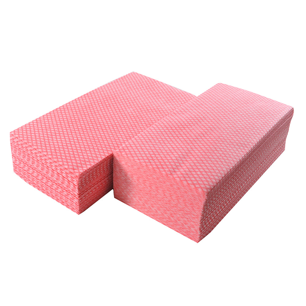 RED "E-Z" CLOTH,100 PCS DISPENSER BOX - 10-7100-RB
