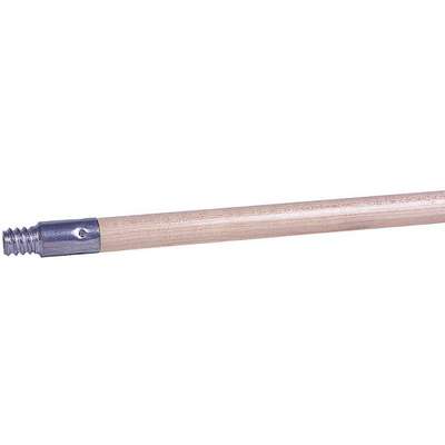 1 1/8" x 60" Threaded Metal Tip Lacq Wood Handle - 4089