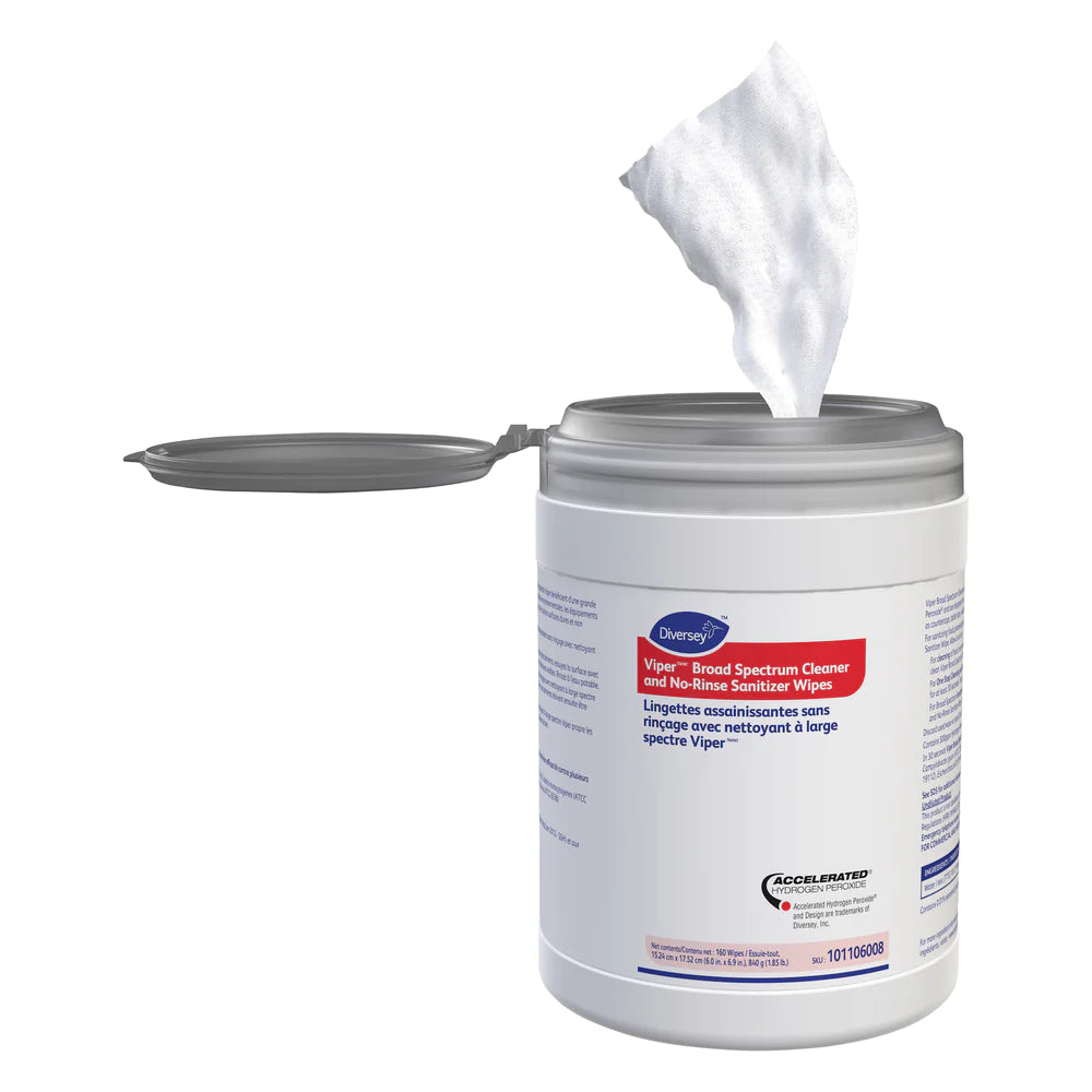Diversey Viper No Rinse Wipes 4X160
