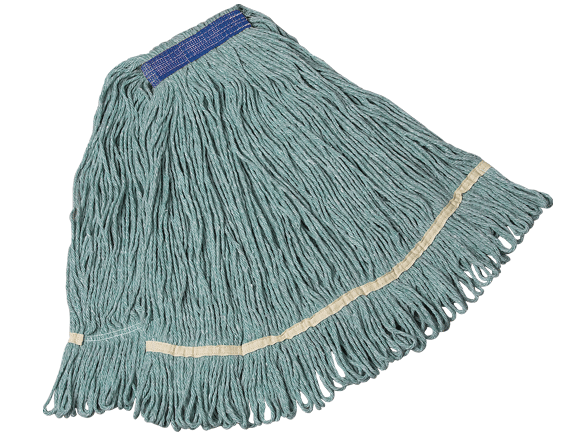 Synthetic Looped End Wet Mop Narrow Band 20oz GREEN- 5091G
