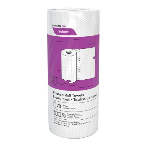 K070 KITCHEN TOWEL WHITE 70 SHEETS 30/CASE