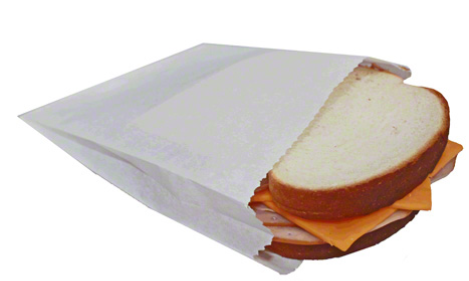 GREASEPROOF SANDWICH BAG 6X2X9 1000/CASE