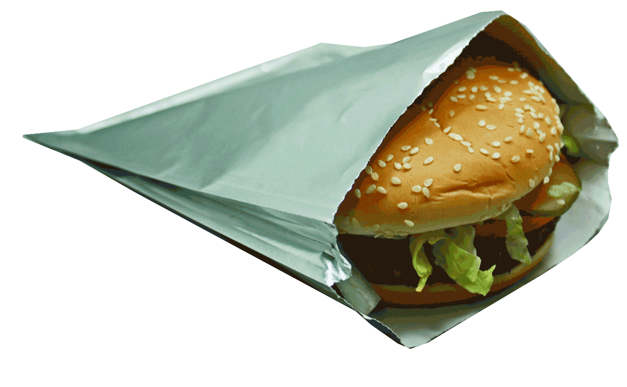 700104 LARGE FOIL HAMBURGER BAG PLAIN 1M/CASE
