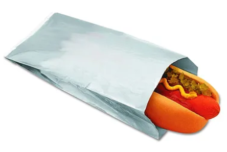 FOIL LARGE HOT DOG BAG PLAIN 1M/CASE - 700115
