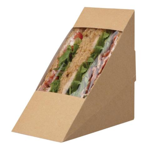 SANDWICH WEDGE NATURAL/GREEN TUCK TOP 500/CS - 01ST11W2