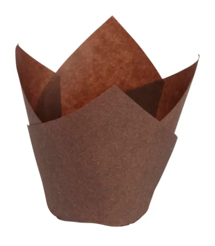 CHOCOLATE TULIP BAKING CUPS 1000/CASE - 1001016
