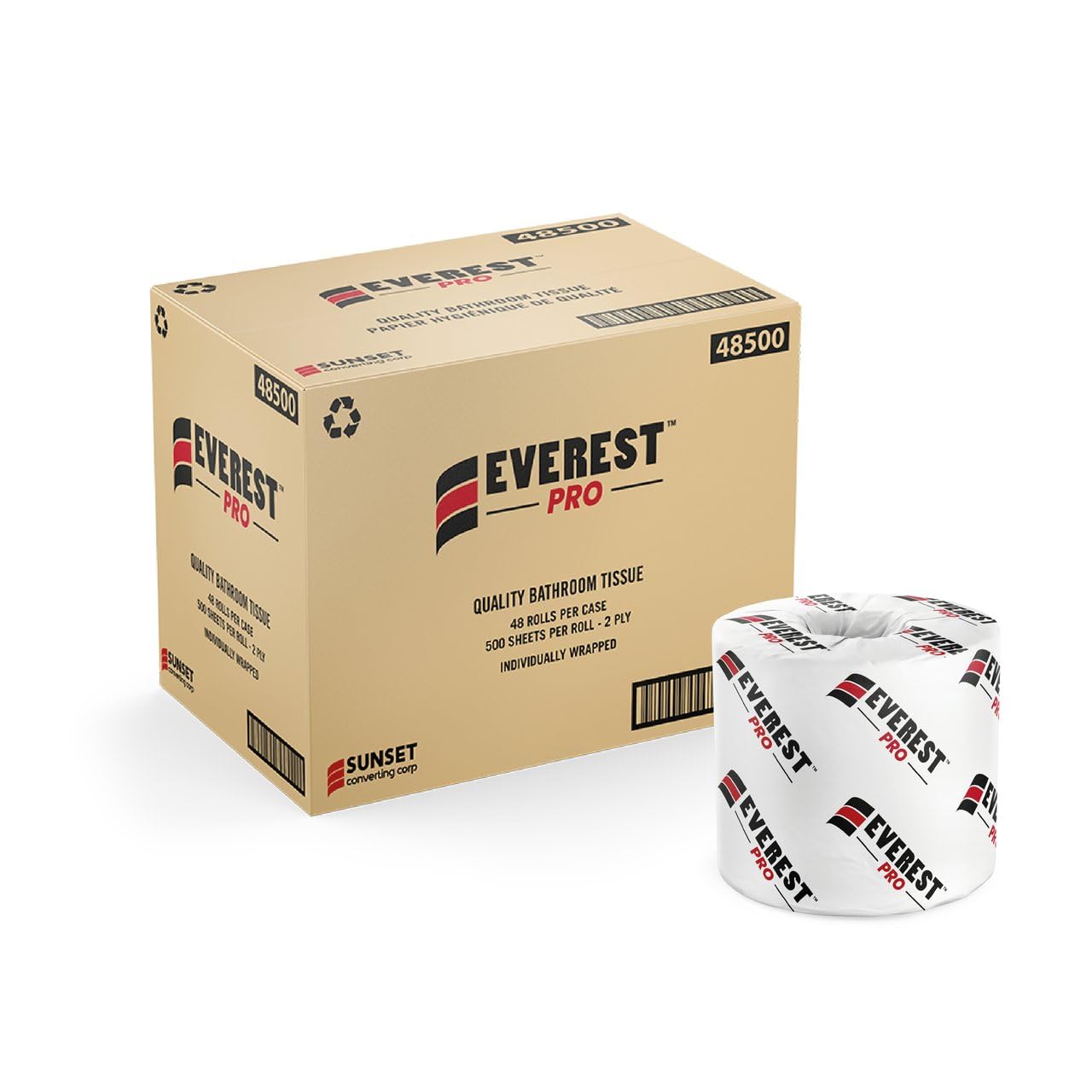 Bathroom Tissue Everest 2 Ply 48x500 sheets/cs 48500