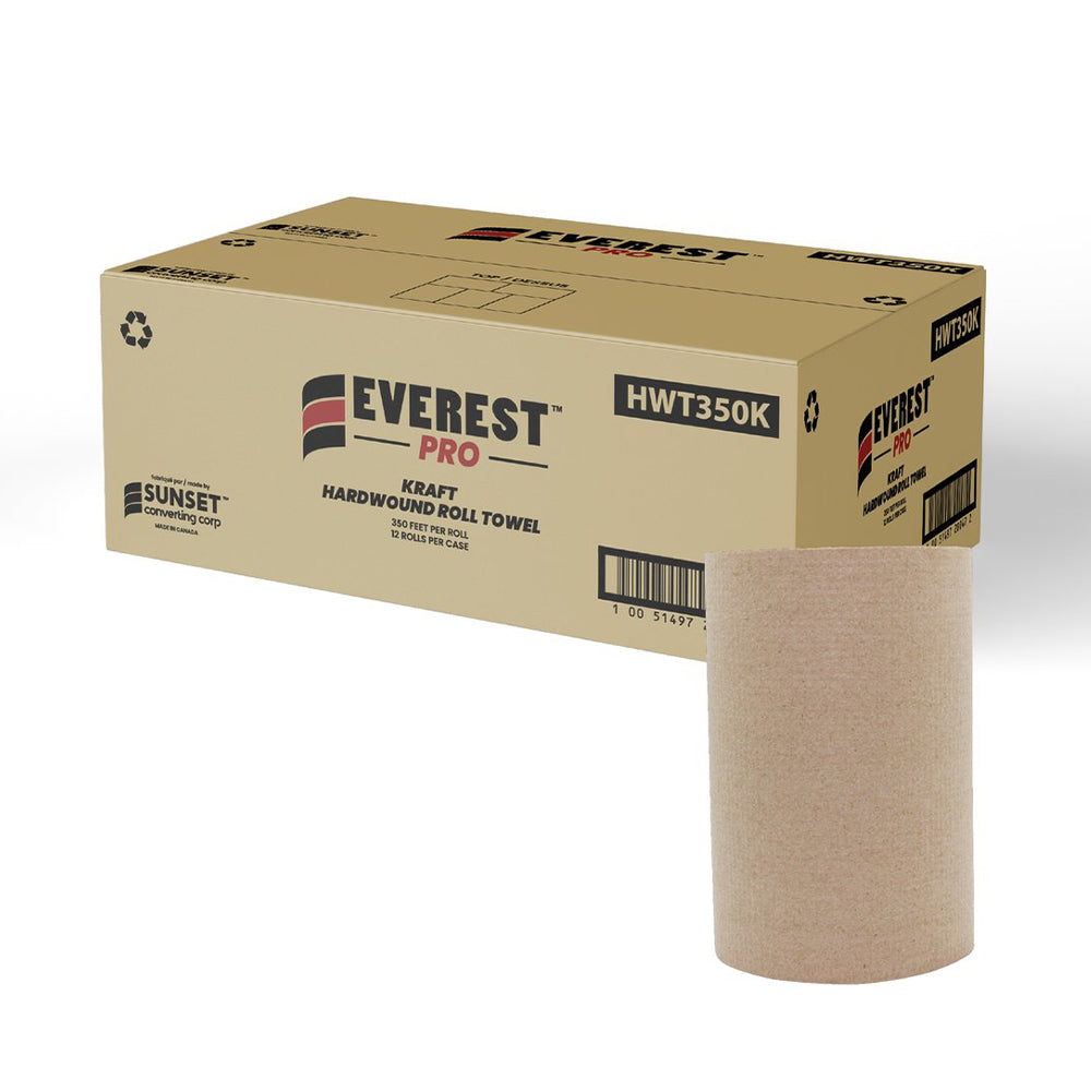 EVEREST PRO  350 KRAFT HARDWOUND TOWEL 12/CS