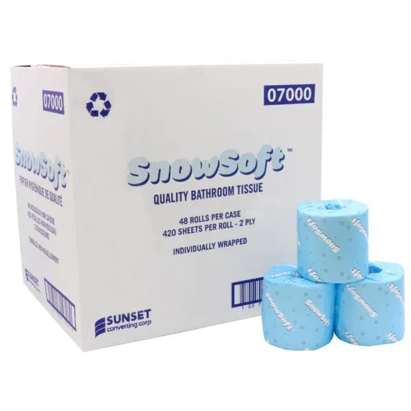 SNOWSOFT TOILET TISSUE 420 SHEETS X 48 ROLLS /CS