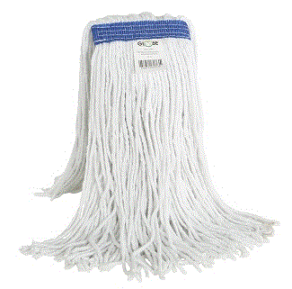 Syn-Pro® Synthetic Wet mop Narrow Band 12oz Cut End White Bagged - 3085