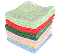 16"x16" Microfiber Cloth 240GSM Green (20 packs of 10) - 3130G