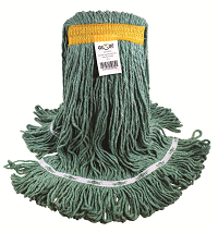 Syn-Pro® Synthetic Looped End Wet Mop Narrow Band Green 24oz Bagged - 3092G