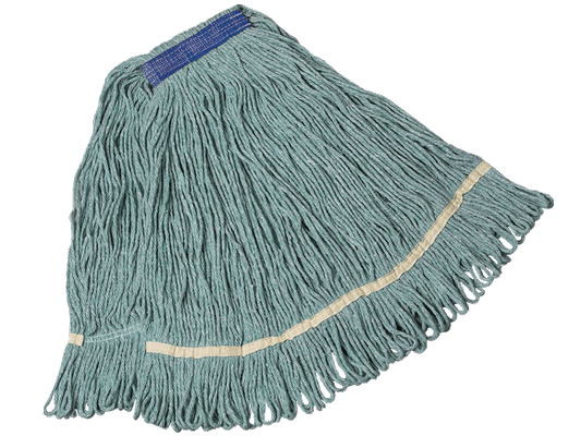 Synthetic Looped End Wet Mop Narrow Band 20oz GREEN- 5091G