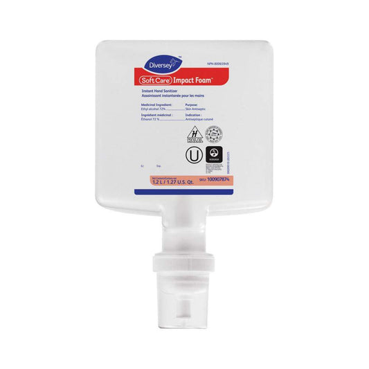 Diversey Soft Care Impact Instant Hand Sanitizer Foam 6X1.2L